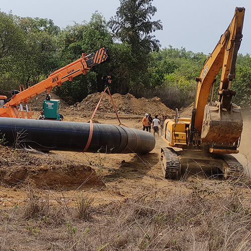 Pipe Distribution Network at Command Area of Tilari, Sawantwadi by ASP Infra Projects, Kolhapur