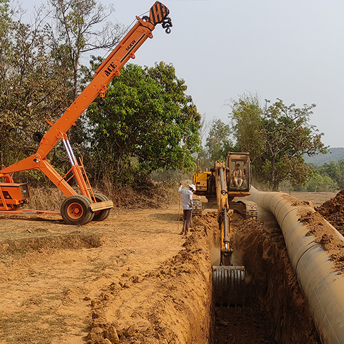 Pipe Distribution Network at Sindhudurg by ASP Infra Projects, Kolhapur